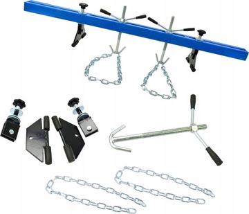 БАЛКА ПОДВЕСКИ ДВИГАТЕЛЯ GEKO ПРОЧНЫЙ ДЕРЖАТЕЛЬ ДВИГАТЕЛЯ 500 КГ КРЮКИ G02190