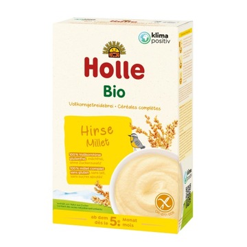 HOLLE BIO KASZKA JAGLANA PEŁNOZIARNISTA DLA DZIECI EKOLOGICZNA BEZMLECZNA