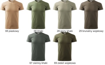 koszulki wojskowe pod mundur XL mix kolorów cieńsze PREMIUM zestaw 6 szt
