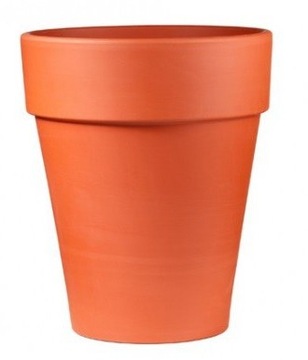 Doniczka Ø 14cm TERAKOTA wysoka naturalna