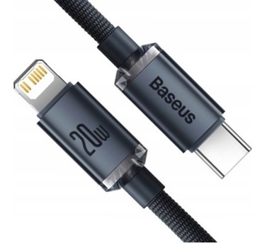 КАБЕЛЬ BASEUS USB-C - LIGHTNING ДЛЯ IPHONE БЫСТРАЯ ЗАРЯДКА PD 20W
