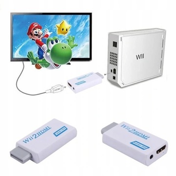 Конвертер HDMI для консоли Wii + кабель HDMI