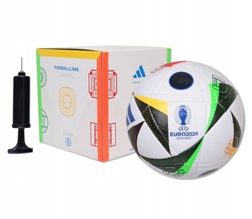 PIŁKA NOŻNA ADIDAS EURO 2024 FUSSBALLLIEBE LEAGUE BOX IN9369 + POMPKA