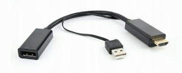 ADAPTER HDMI do DISPLAY PORT DP+ZASIL USB 4K ULTRA