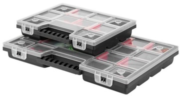 Набор из 4 коробок-ОРГАНИЗАТОРОВ, РЕГУЛИРУЕМЫЕ РАЗДЕЛЕНИЯ