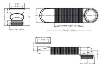 ЭКСЦЕНТРИЧЕСКОЕ РЕГУЛИРУЕМОЕ ПОДКЛЮЧЕНИЕ BONOMINI 110