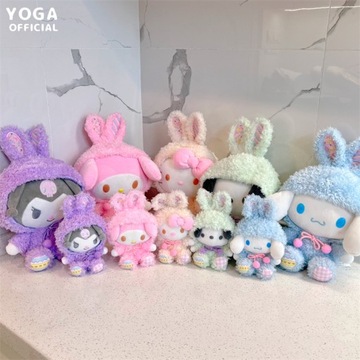 ПЛЮШЕВЫЙ ТАЛИСМАН CINNAMOROLL SANRIO CREWMATE, ДВУХ ПРЕДМЕТОВ, 30 СМ + 16 СМ