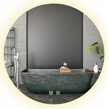 LUSTRO ŁAZIENKOWE PODŚWIETLANE LED DOTYKOWE 90cm