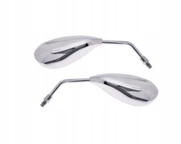 LUSTERKA UNIWERSALNE ŁEZKA CHROM M8 GWINT L+P