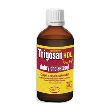 Trigosan HDL dobry cholesterol krople 100ml Asepta