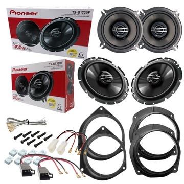 4x PIONEER głośniki dystanse do FIAT BRAVO II 2 przód + tył