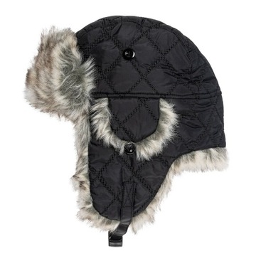 Czapka uszatka pilotka zimowa wojskowa Mil-Tec Winter Faux-Fur - czarna L