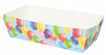 Pudełka papierowe na przekąski 5 szt. balony