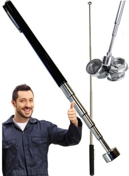 CHWYTAK MAGNETYCZNY ROZKŁADANY MAGNES TELESKOPOWY DŁUGI MOCNY