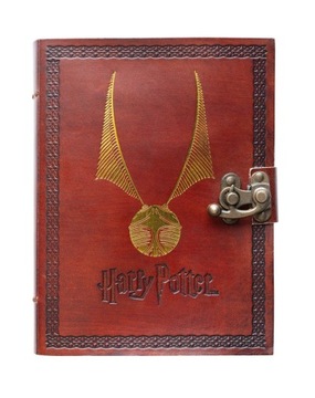 Notes skórzany Harry Potter Złoty Znicz Notatnik 100 czystych kart 13x18 cm