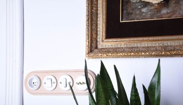 CERAMICZNY WŁĄCZNIK PODTYNKOWY KRZYŻOWY BIAŁY OBROTOWY BEZ RAMKI CWPTKWBR