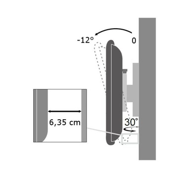 Настенное крепление для ЖК-монитора VESA LED с диагональю 19–37 дюймов.