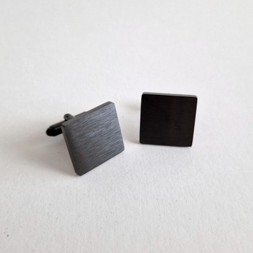 ЗАПОНКИ ДЛЯ КВАДРАТНОЙ РУБАШКИ, МАТОВАЯ СТАЛЬ