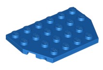 LEGO Płytka wedge skos 4x6 (32059) niebieska