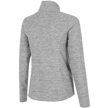 СВИТШОТ ЖЕНСКИЙ СПОРТИВНЫЙ 4F ДЛЯ ТРЕНИРОВОК В ЗАЛЕ ИЗ ТЕПЛОГО ФЛИСА