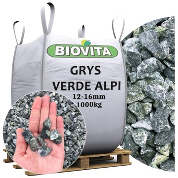 Kamień grys Verde Alpi premium 12-16mm 1000kg TONA