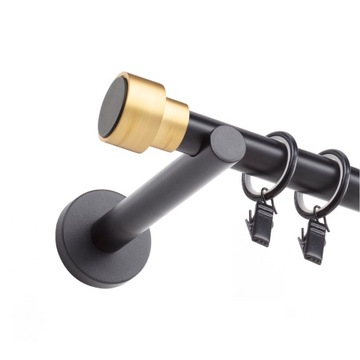 ЧЕРНЫЙ МЕТАЛЛИЧЕСКИЙ КАРДИН 19 мм / 300 см РАЗЛИЧНЫЕ МОДЕЛИ