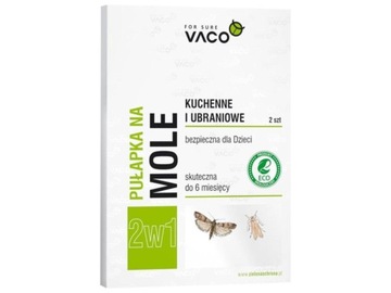 VACO ECO Pułapka na mole kuchenne i ubraniowe 2w1 1op.-2szt