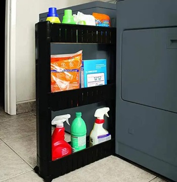 МОБИЛЬНАЯ ПОЛКА ДЛЯ ШКАФА НА КОЛЕСАХ ПОЛКА-ОРГАНИЗАТОР ДЛЯ ВАННОЙ КОМНАТЫ