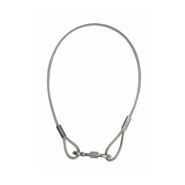 SHOWGEAR SAFETY CABLE 4 MM (70140) LINKA + ZACZEP