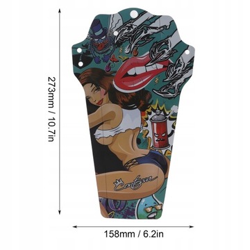 Крыло велосипеда MTB 273x158 мм.