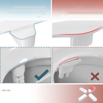 NAKŁADKA BIDETOWA BIDET NA SEDES Z PODWÓJNYMI DYSZAMI