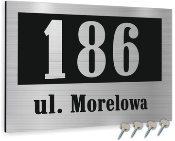 TABLICA ADRESOWA z numerem domu DIBOND 40x30 cm