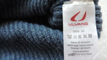 ULVANG NORWAY 100 % WEŁNA SWETER Z WYSOKĄ STÓJKĄ Z SUWAKIEM S/M UNISEX