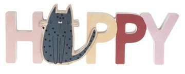 NAPIS DEKORACJA STOJĄCA WISZĄCA DREWNIANA 27 CM