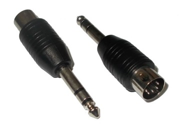 PRZEJŚCIE wtyk Jack 6,3 - wtyk Din 5 pin WM545