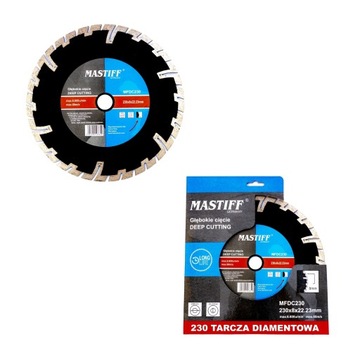 TARCZA DIAMENTOWA 230 x 22,2 GŁĘBOKIE CIĘCIE MF
