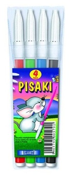 Pisaki flamastry dla dzieci Kamet 4 kolory