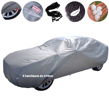 POKROWIEC na auto 11mm ANTYGRADOWY PRZECIWGRADOWY r. S 410cm hatchback