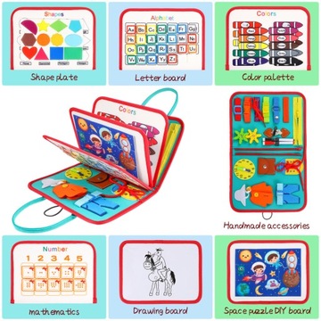 Бизиборд для малышей, игрушки Монтессори, активность D