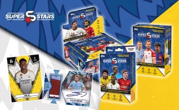 Блистерная коробка Superstars 2024 Topps, 4 пакетика, включая 2 карты Mystic Parallel