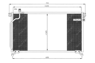 KONDENZÁTOR KLIMATIZACE FORD MAVERICK NISSAN TERRANO II 2.4 2.7D