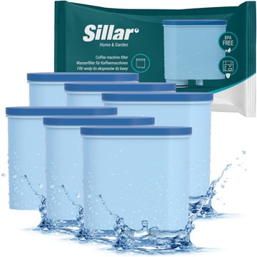 6x Sillar filtr wody do ekspresu Philips Saeco z systemem AquaClean