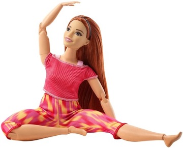 Barbie Made to Move Lalka w czerwonym ubranku GXF07