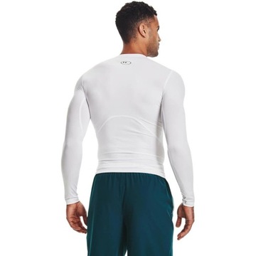 Koszulka męska z długim rękawem biała Under Armour Comp LS 1361524-100 L