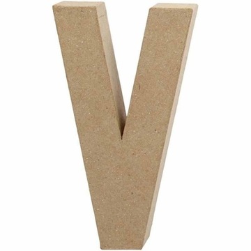 БУКВА V ИЗ ПАПИЕ-МАШЕ H: 20,5 СМ