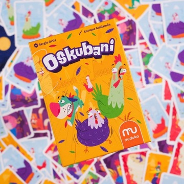 GRA KARCIANA OSKUBANI GRA RODZINNA TOWARZYSKA HUMORYSTYCZNA 3+ MUDUKO