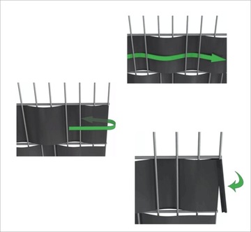ЛЕНТА ДЛЯ ЗАБОРА ПОКРЫТИЕ ЗАБОРА ПАНЕЛЬ ПВХ 35мx19см АНТРАЦИТОВЫЙ ЗАЖИМЫ