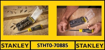 STANLEY MULTIBIT WKRĘTAK Z ZESTAWEM BITÓW 34 SZT. STHT0-70885