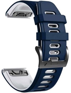 GRANATOWO-BIAŁY Pasek Garmin Fenix 5S Plus (Tech-Band)