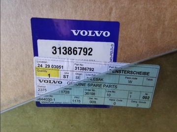 SKLO (OKNO) DVEŘE PŘEDNÍ LEVÝ VOLVO XC60 I FACELIFT 16R